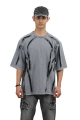 Scarstitch Tee - Stone Grey