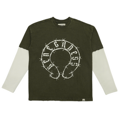 Wireborn Tee - Dusky green