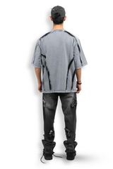 Scarstitch Tee - Stone Grey