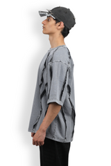Scarstitch Tee - Stone Grey