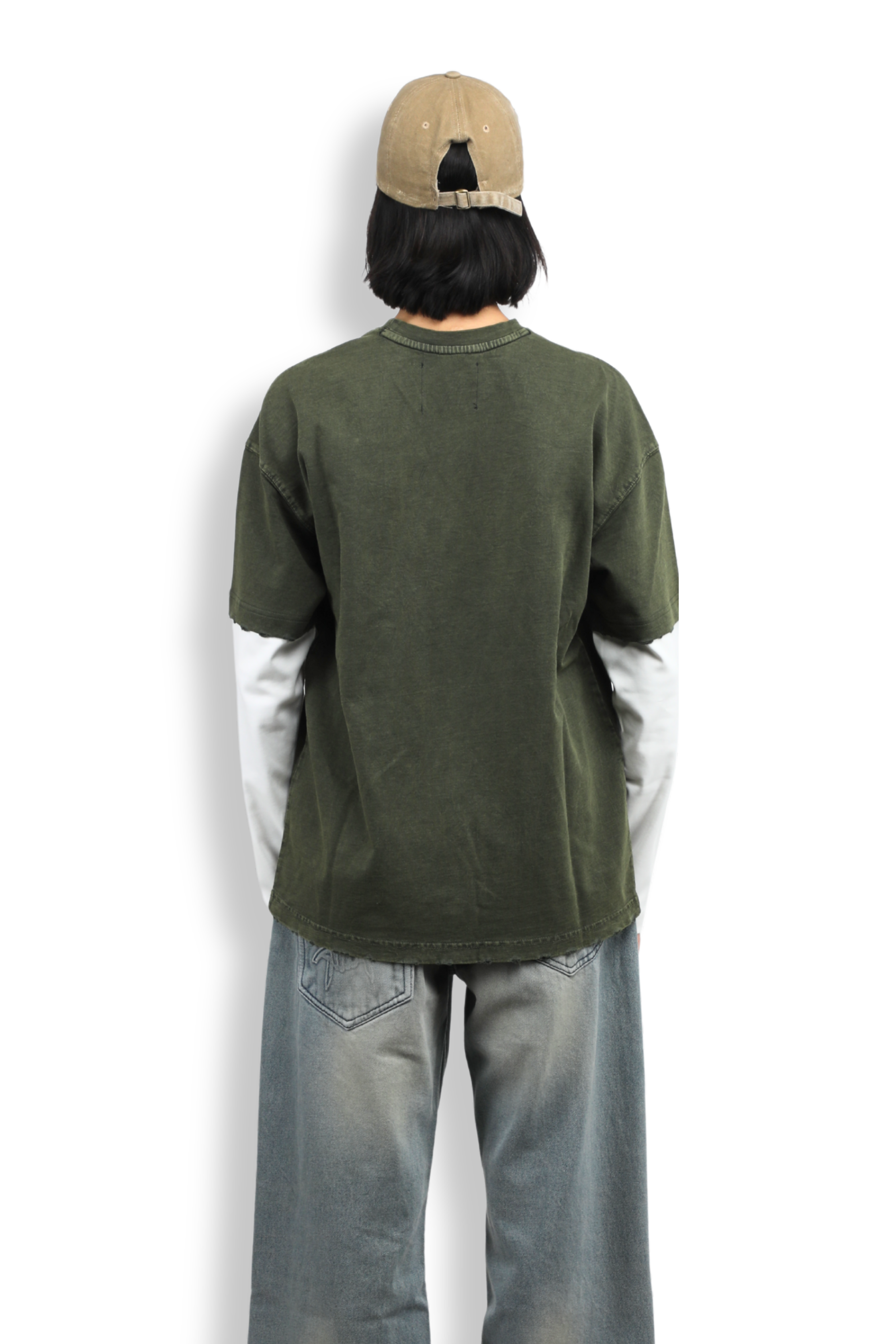 Wireborn Tee - Dusky green