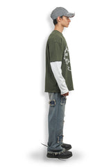 Wireborn Tee - Dusky green