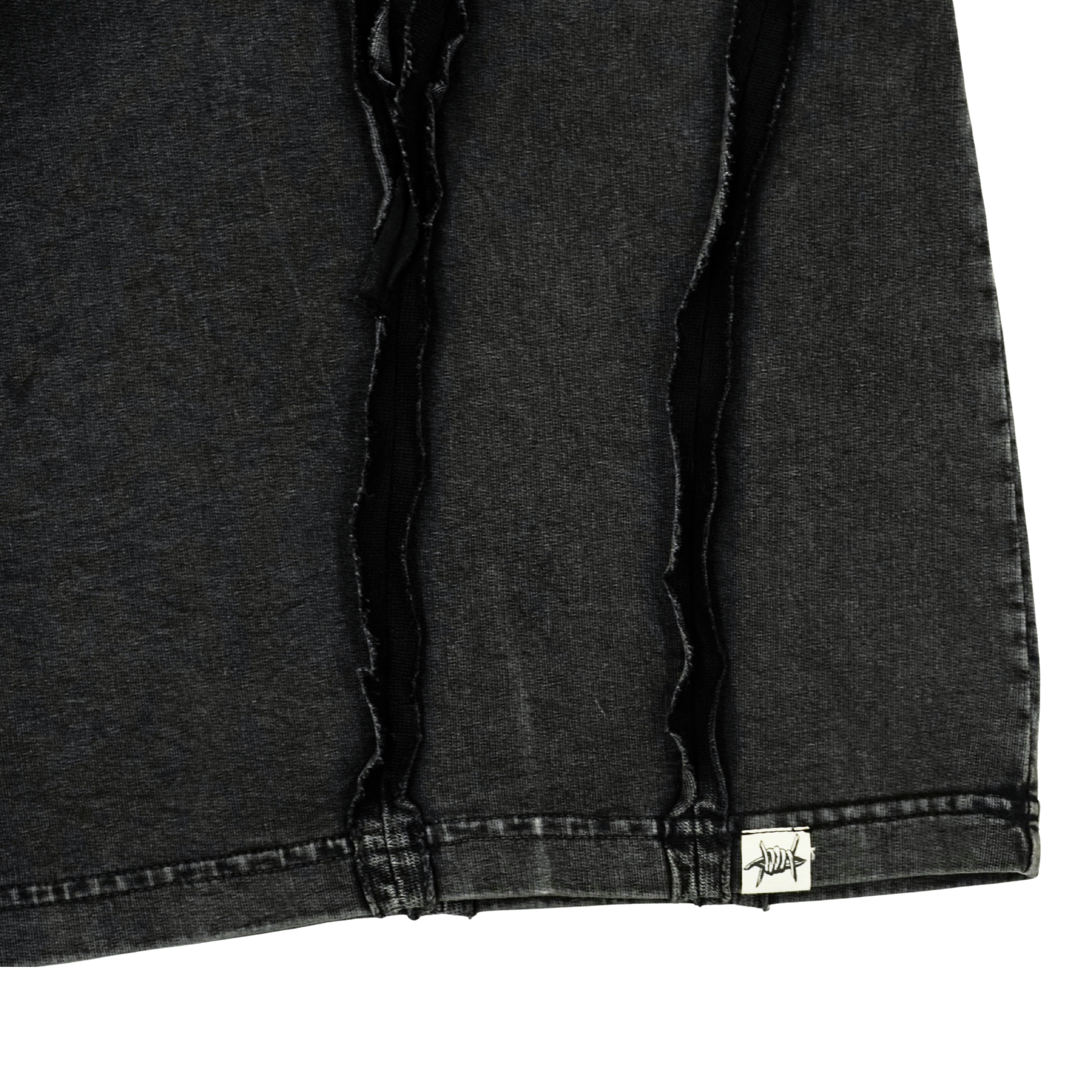 Scarstitch Tee - Charcoal black