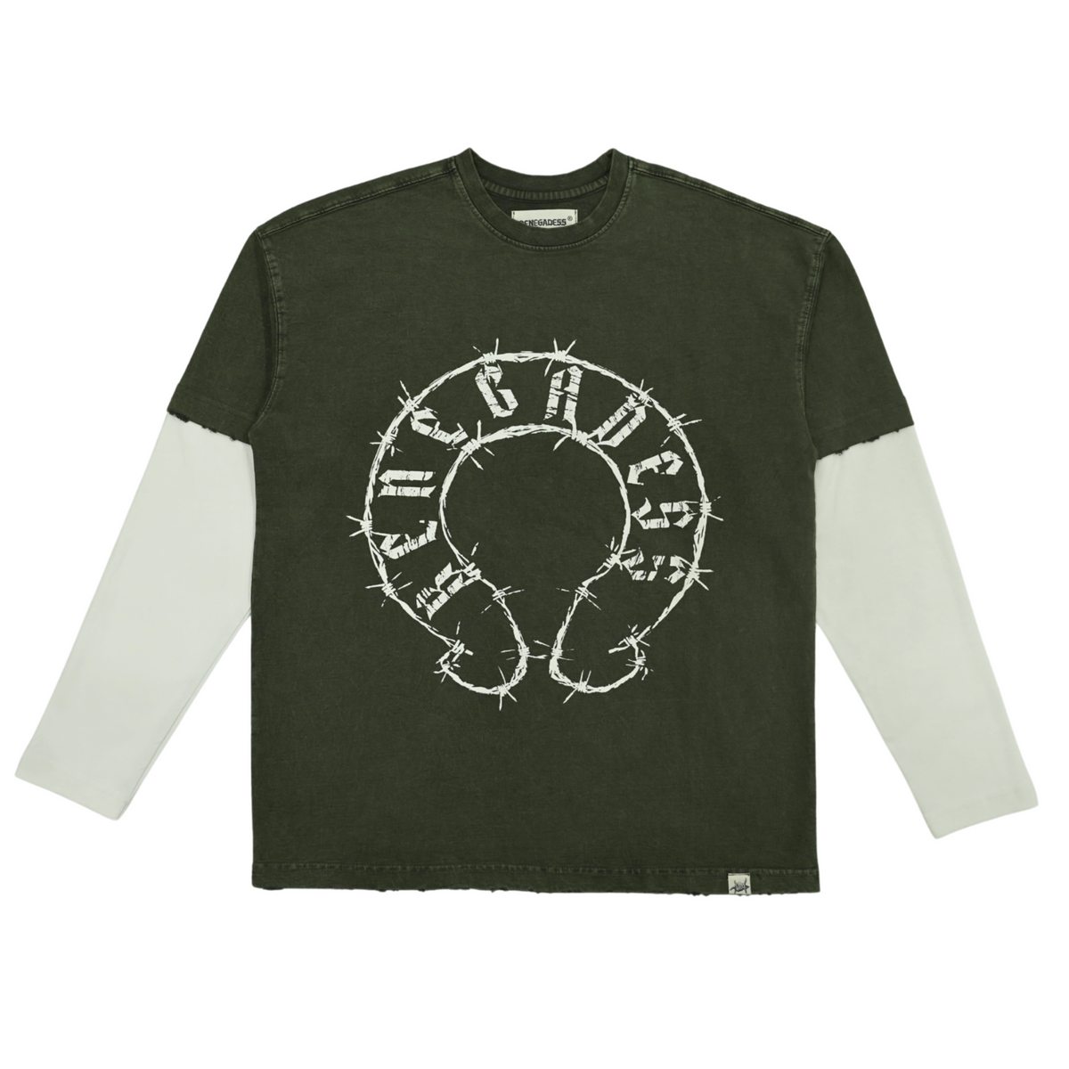 Wireborn Tee - Dusky green