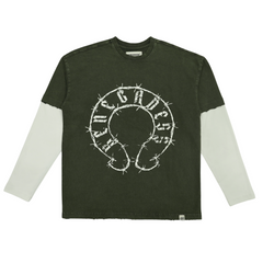 Wireborn Tee - Dusky green
