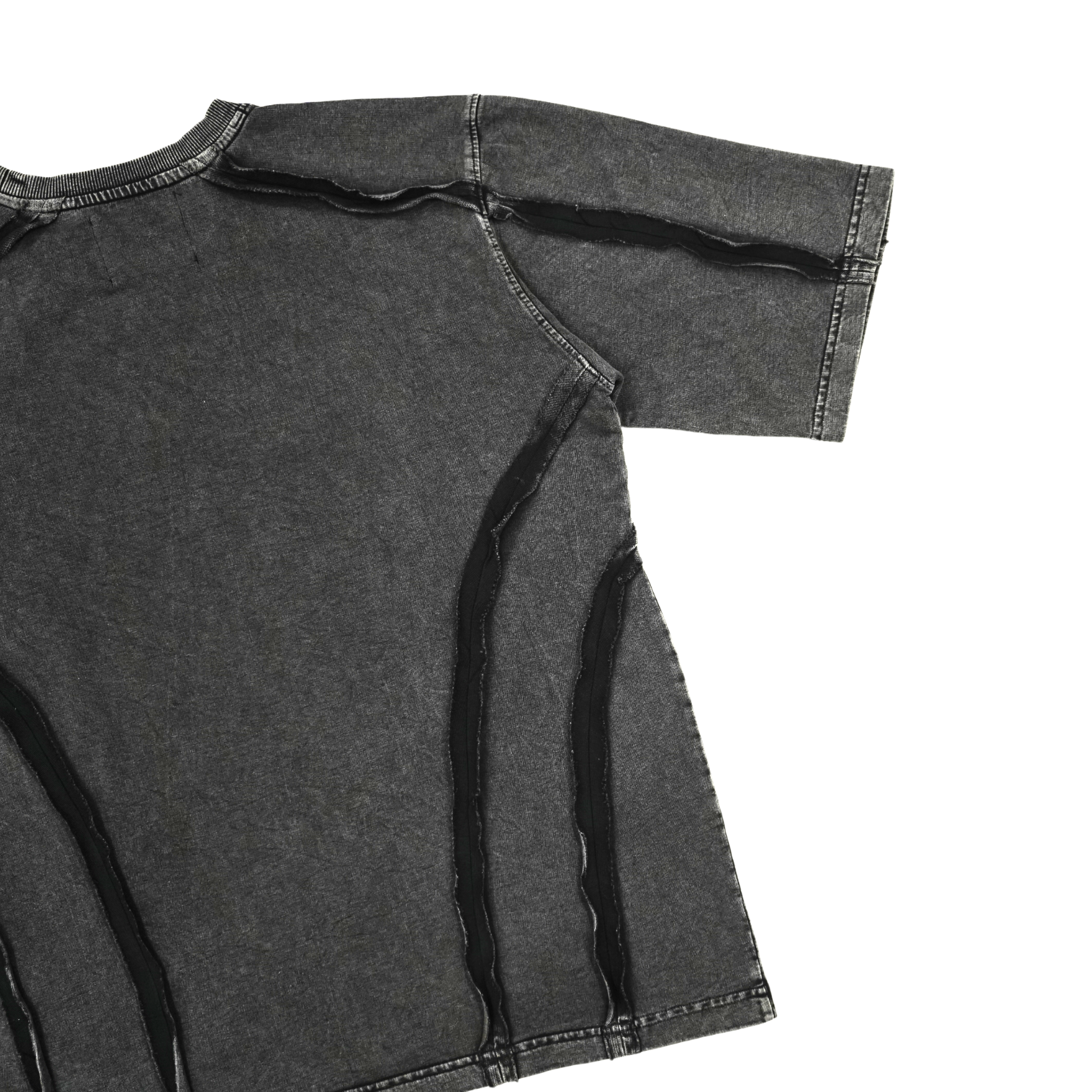Scarstitch Tee - Charcoal black