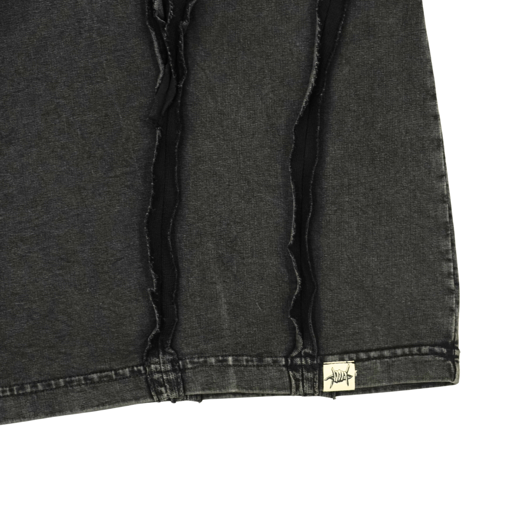 Scarstitch Tee - Charcoal black