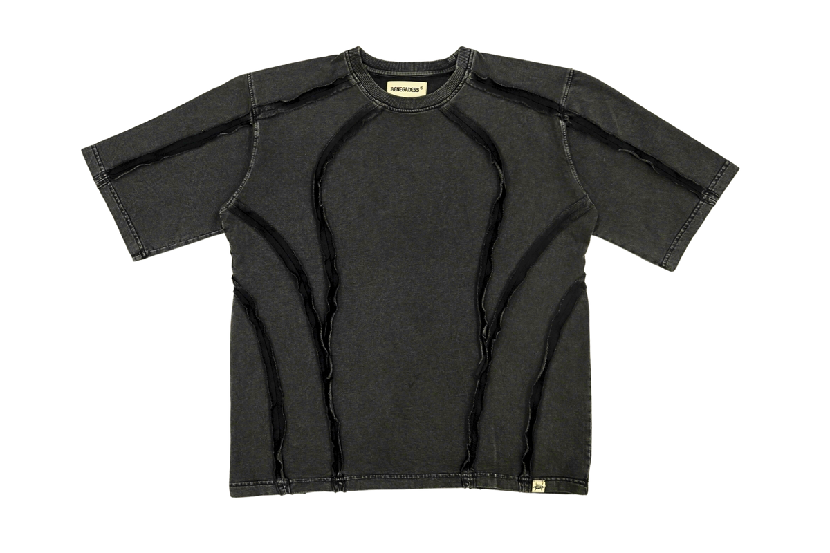 Scarstitch Tee - Charcoal black