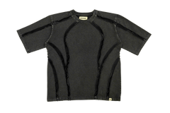 Scarstitch Tee - Charcoal black